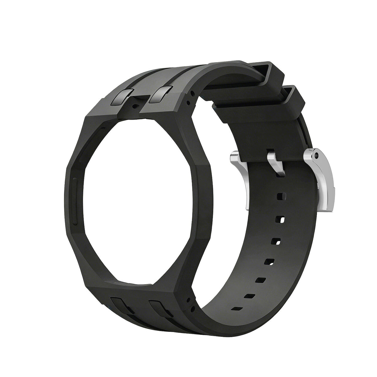 Oak Pop Exklusives schwarzes Silikonarmband