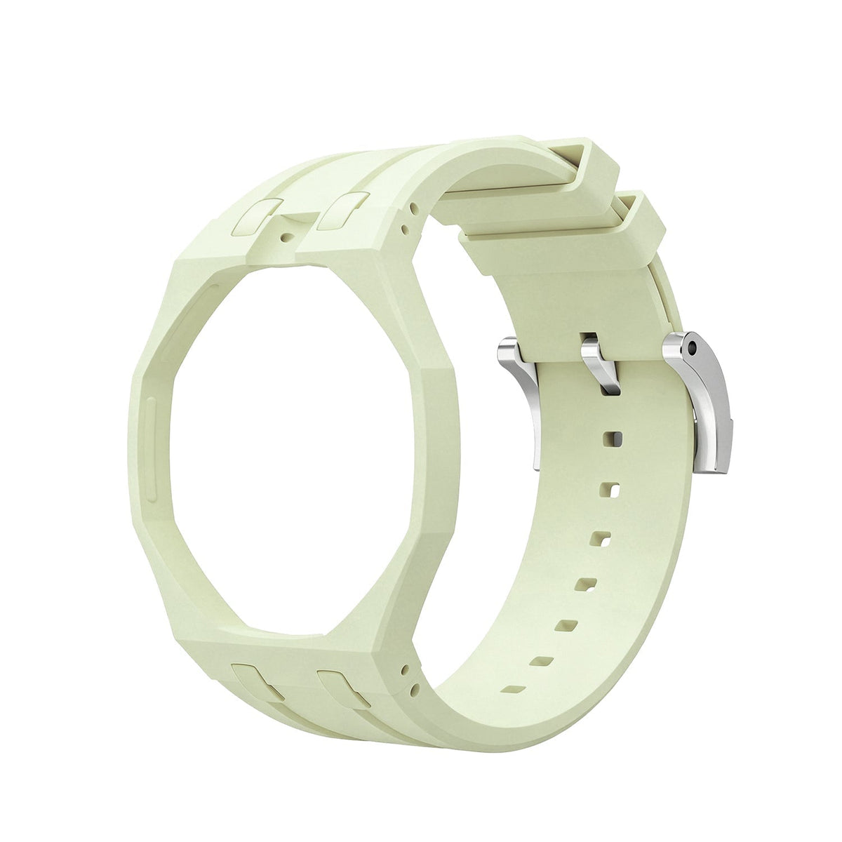 Oak Pop Exklusiver cremefarbener Silikonarmband