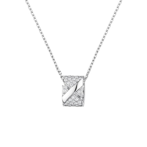 [Royal&Vicky]LIENS EVIDENCE DIAMOND PAVED NECKLACE