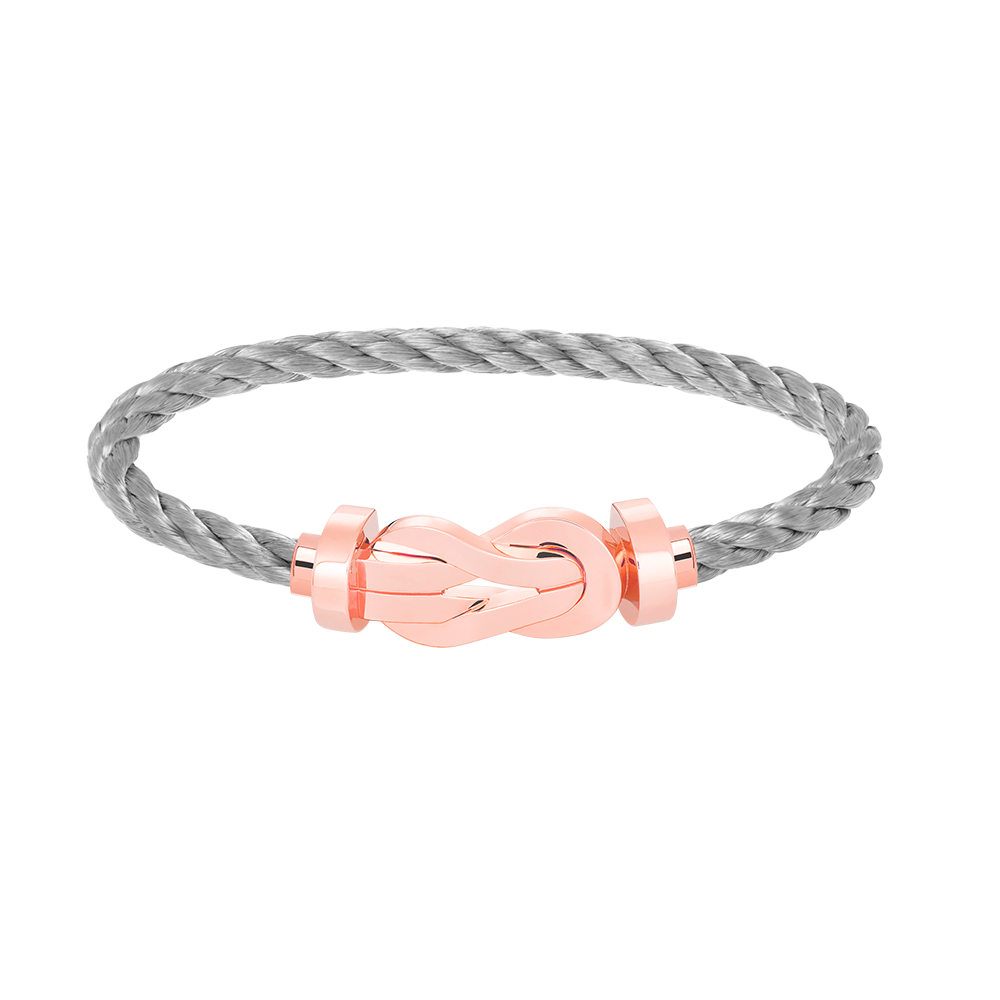 [Royal&Vicky]CHANCE LARGE 8 FIGURE BUCKLE NO DIAMOND BRACELET ROSE GOLD