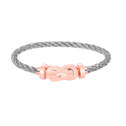 [Royal&Vicky]CHANCE LARGE 8 FIGURE BUCKLE NO DIAMOND BRACELET ROSE GOLD