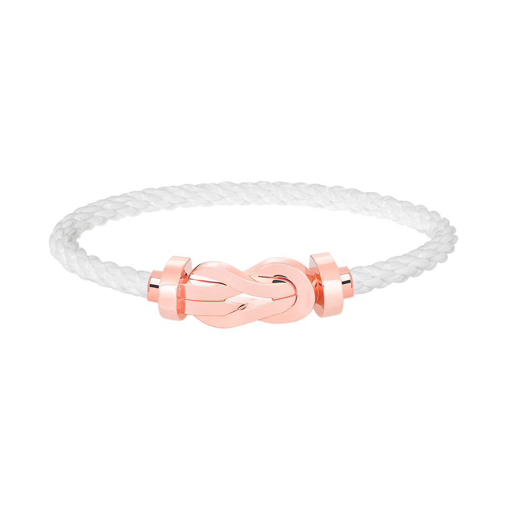 [Royal&Vicky]CHANCE LARGE 8 FIGURE BUCKLE NO DIAMOND BRACELET ROSE GOLD