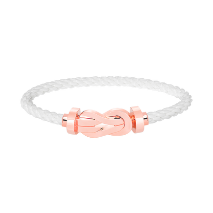 [Royal&Vicky]CHANCE LARGE 8 FIGURE BUCKLE NO DIAMOND BRACELET ROSE GOLD
