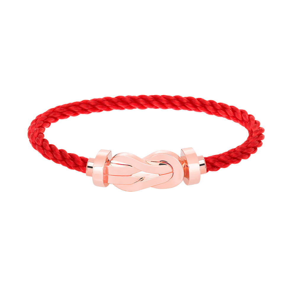 [Royal&Vicky]CHANCE LARGE 8 FIGURE BUCKLE NO DIAMOND BRACELET ROSE GOLD
