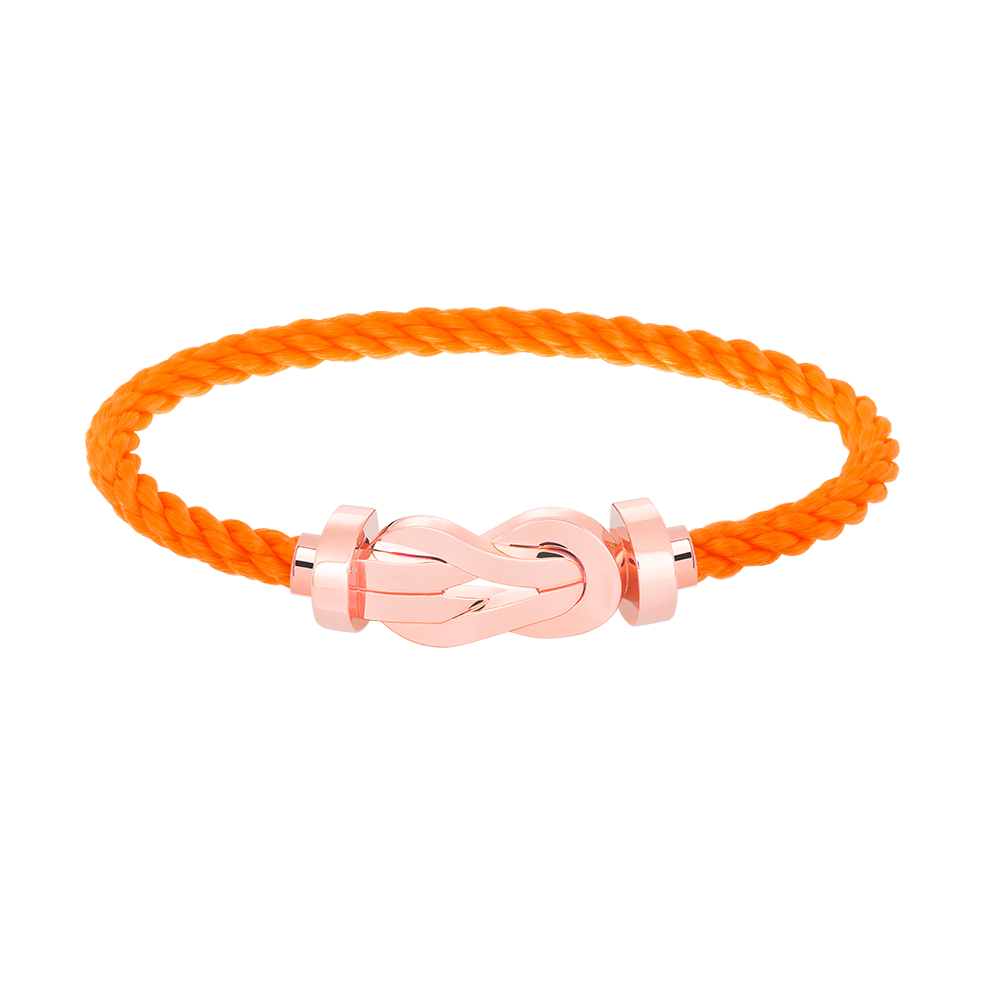 [Royal&Vicky]CHANCE LARGE 8 FIGURE BUCKLE NO DIAMOND BRACELET ROSE GOLD
