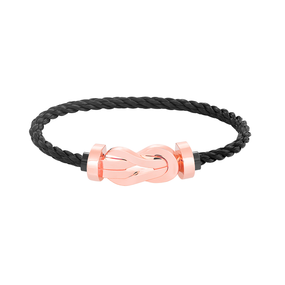 [Royal&Vicky]CHANCE LARGE 8 FIGURE BUCKLE NO DIAMOND BRACELET ROSE GOLD