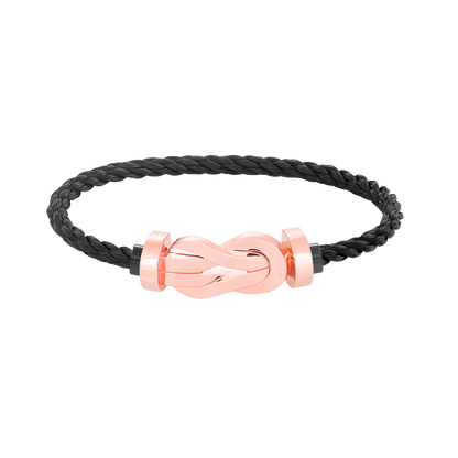 [Royal&Vicky]CHANCE LARGE 8 FIGURE BUCKLE NO DIAMOND BRACELET ROSE GOLD