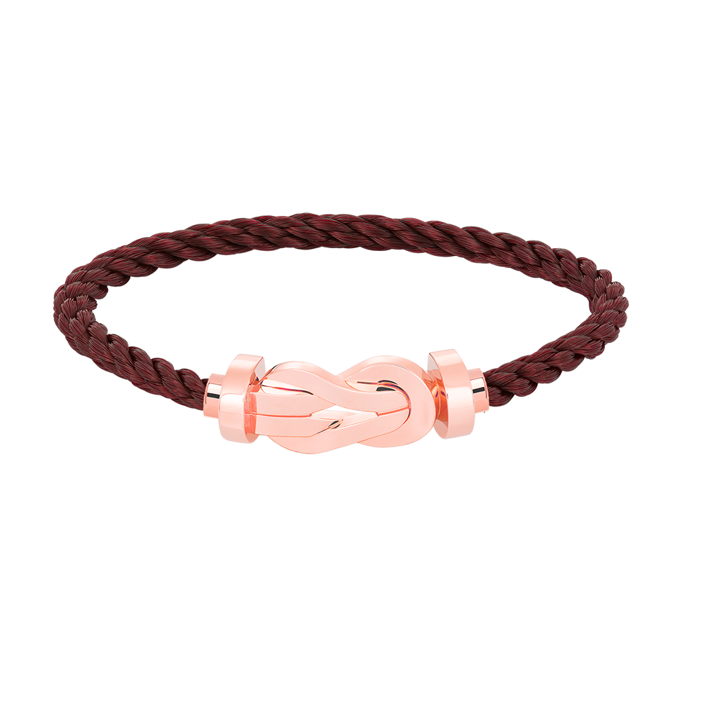 [Royal&Vicky]CHANCE LARGE 8 FIGURE BUCKLE NO DIAMOND BRACELET ROSE GOLD