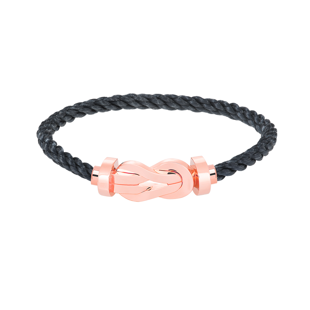 [Royal&Vicky]CHANCE LARGE 8 FIGURE BUCKLE NO DIAMOND BRACELET ROSE GOLD