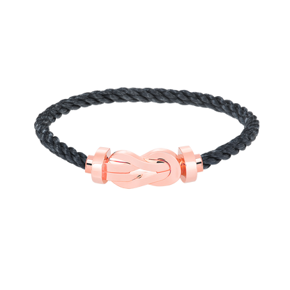 [Royal&Vicky]CHANCE LARGE 8 FIGURE BUCKLE NO DIAMOND BRACELET ROSE GOLD
