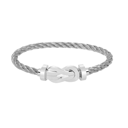 [Royal&Vicky]CHANCE LARGE 8 FIGURE BUCKLE NO DIAMOND BRACELET SILVER