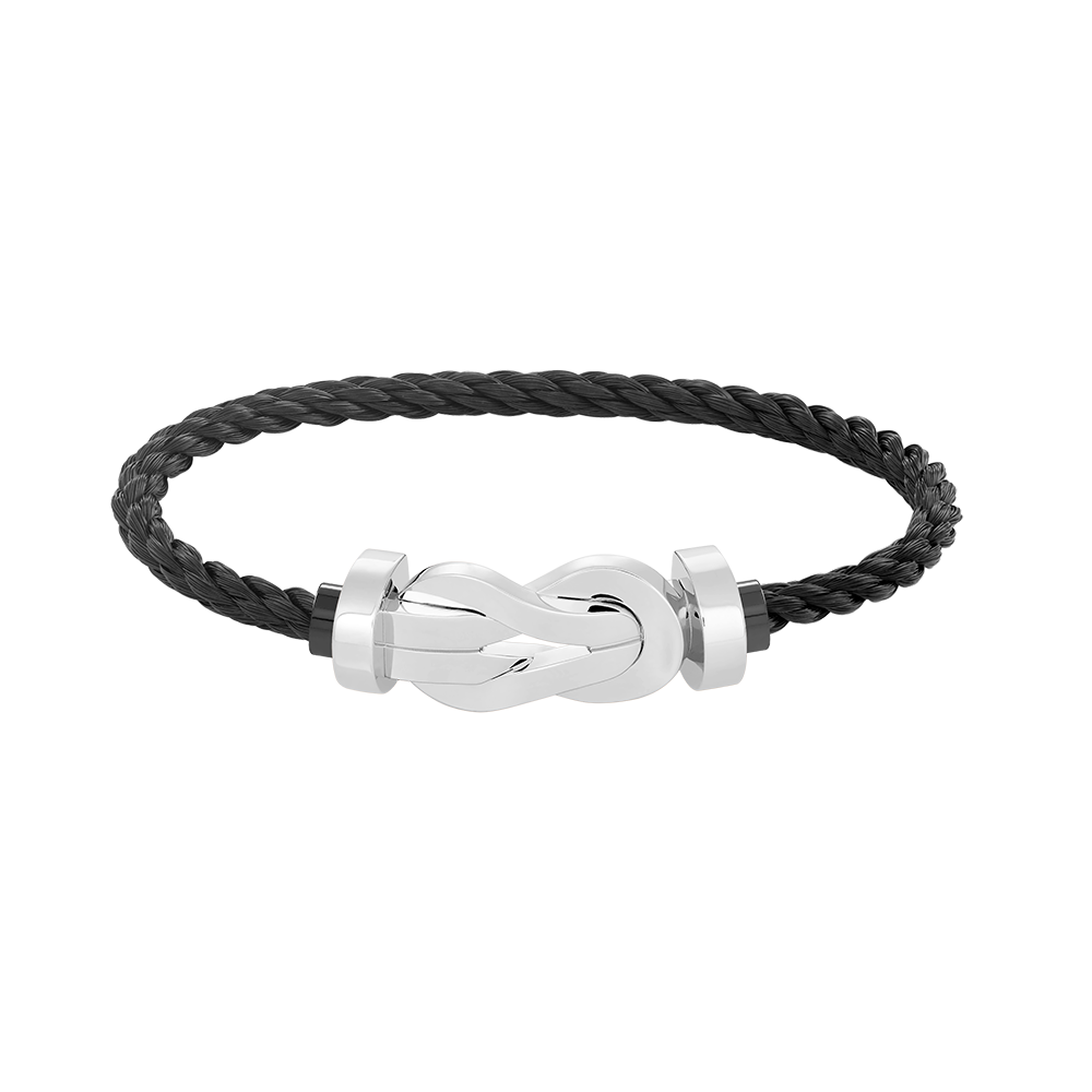 [Royal&Vicky]CHANCE LARGE 8 FIGURE BUCKLE NO DIAMOND BRACELET SILVER