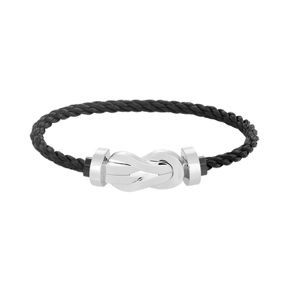 [Royal&Vicky]CHANCE LARGE 8 FIGURE BUCKLE NO DIAMOND BRACELET SILVER