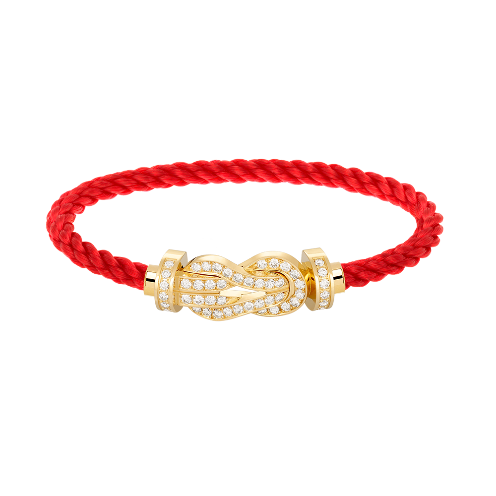 [Royal&Vicky]CHANCE LARGE 8 FIGURE BUCKLE FULLDIAMOND BRACELET GOLD