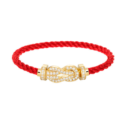 [Royal&Vicky]CHANCE LARGE 8 FIGURE BUCKLE FULLDIAMOND BRACELET GOLD