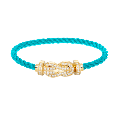 [Royal&Vicky]CHANCE LARGE 8 FIGURE BUCKLE FULLDIAMOND BRACELET GOLD