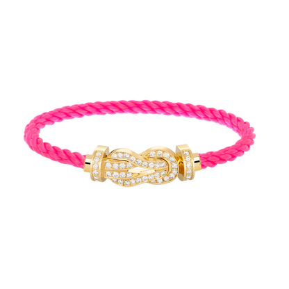 [Royal&Vicky]CHANCE LARGE 8 FIGURE BUCKLE FULLDIAMOND BRACELET GOLD