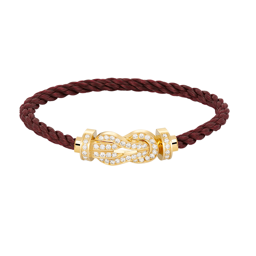 [Royal&Vicky]CHANCE LARGE 8 FIGURE BUCKLE FULLDIAMOND BRACELET GOLD