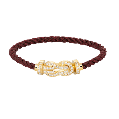 [Royal&Vicky]CHANCE LARGE 8 FIGURE BUCKLE FULLDIAMOND BRACELET GOLD
