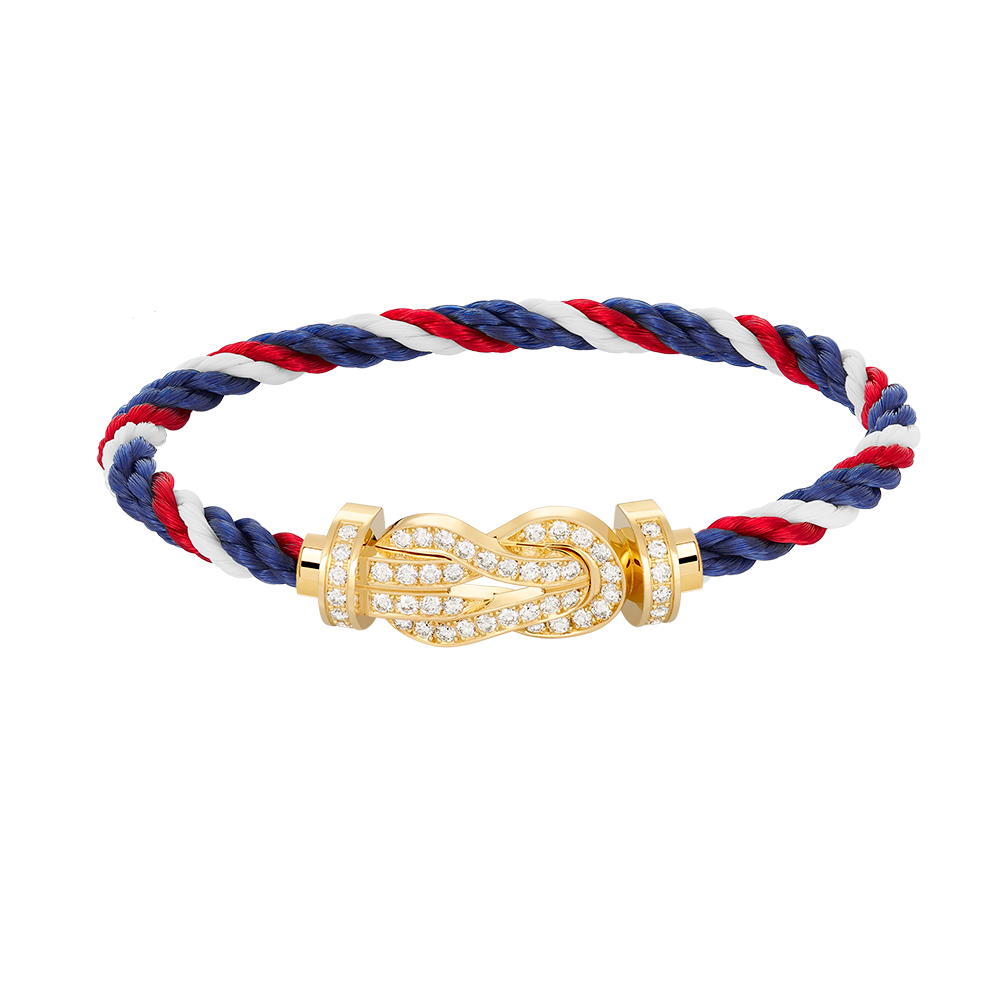 [Royal&Vicky]CHANCE LARGE 8 FIGURE BUCKLE FULLDIAMOND BRACELET GOLD