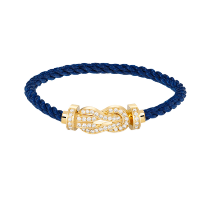 [Royal&Vicky]CHANCE LARGE 8 FIGURE BUCKLE FULLDIAMOND BRACELET GOLD