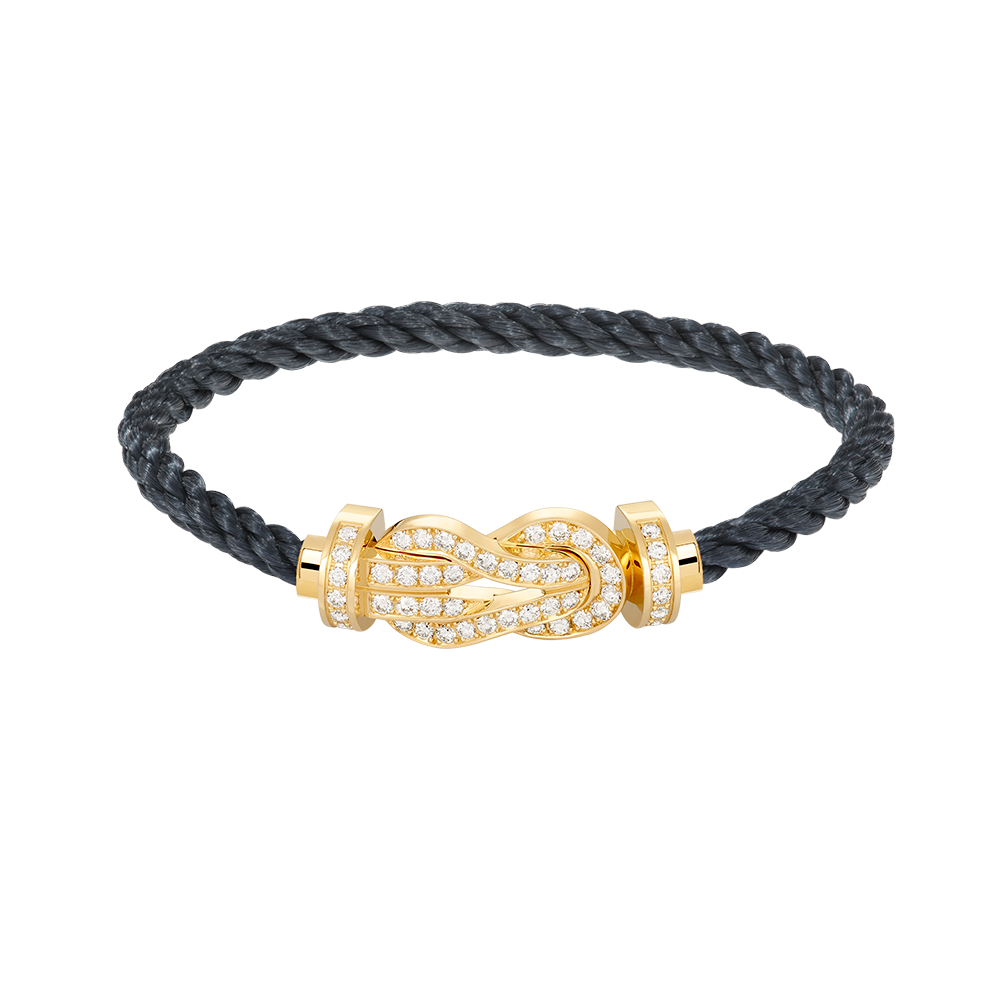 [Royal&Vicky]CHANCE LARGE 8 FIGURE BUCKLE FULLDIAMOND BRACELET GOLD