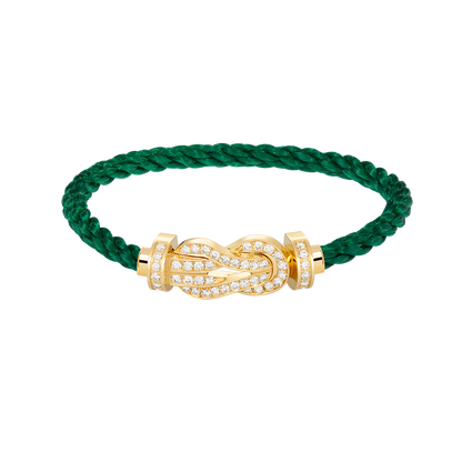 [Royal&Vicky]CHANCE LARGE 8 FIGURE BUCKLE FULLDIAMOND BRACELET GOLD