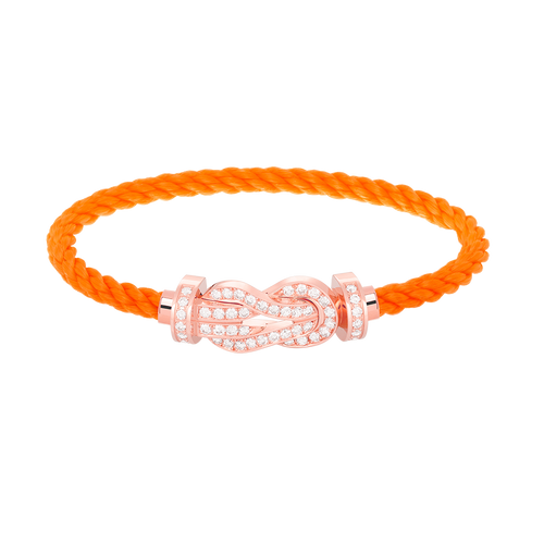 [Royal&Vicky]CHANCE LARGE 8 FIGURE BUCKLE FULL DIAMOND BRACELET ROSE GOLD