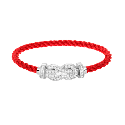 [Royal&Vicky]CHANCE LARGE 8 FIGURE BUCKLE FULL DIAMOND BRACELET SILVER
