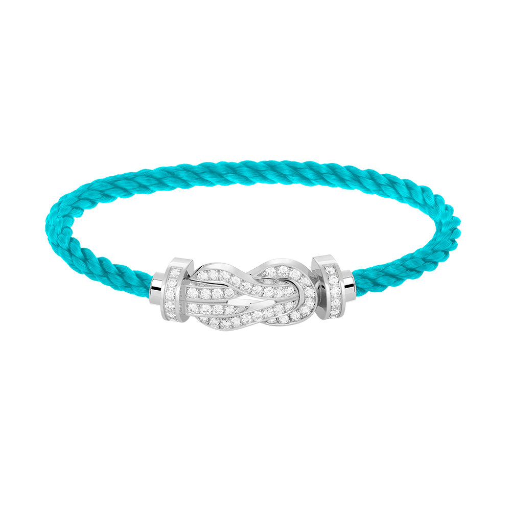[Royal&Vicky]CHANCE LARGE 8 FIGURE BUCKLE FULL DIAMOND BRACELET SILVER