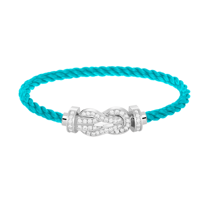 [Royal&Vicky]CHANCE LARGE 8 FIGURE BUCKLE FULL DIAMOND BRACELET SILVER