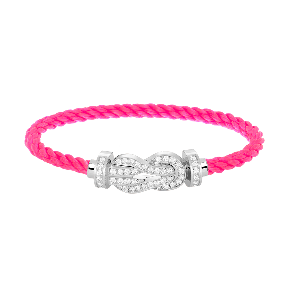 [Royal&Vicky]CHANCE LARGE 8 FIGURE BUCKLE FULL DIAMOND BRACELET SILVER
