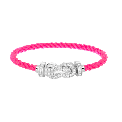 [Royal&Vicky]CHANCE LARGE 8 FIGURE BUCKLE FULL DIAMOND BRACELET SILVER
