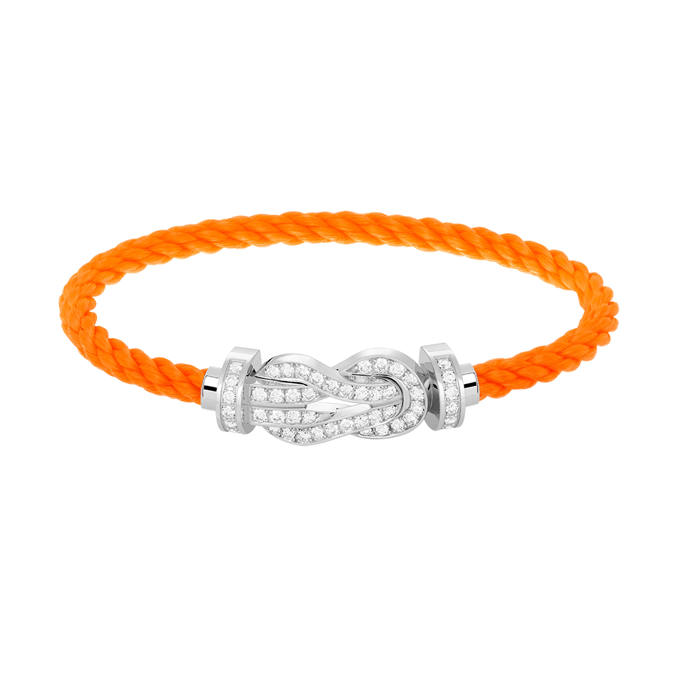 [Royal&Vicky]CHANCE LARGE 8 FIGURE BUCKLE FULL DIAMOND BRACELET SILVER