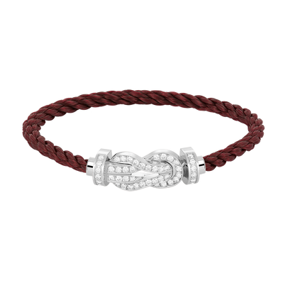 [Royal&Vicky]CHANCE LARGE 8 FIGURE BUCKLE FULL DIAMOND BRACELET SILVER