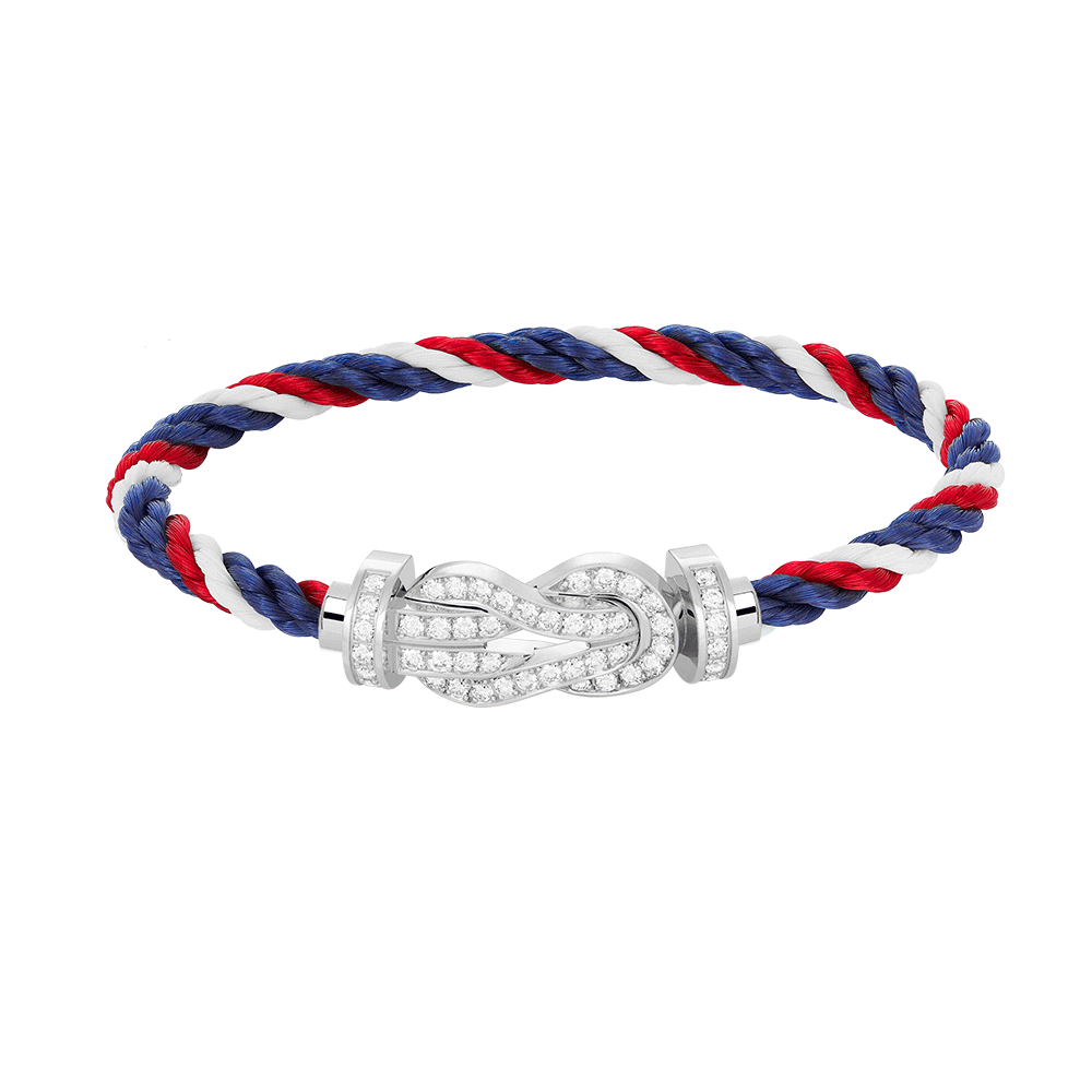 [Royal&Vicky]CHANCE LARGE 8 FIGURE BUCKLE FULL DIAMOND BRACELET SILVER
