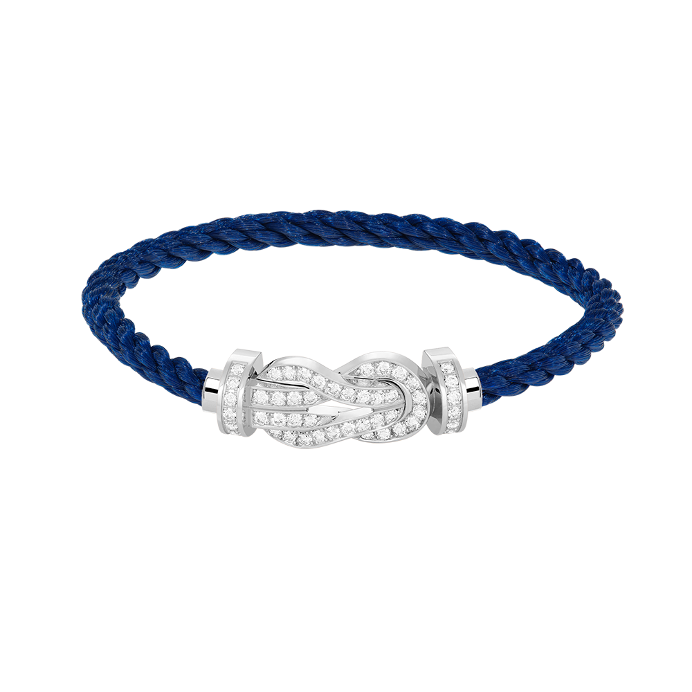 [Royal&Vicky]CHANCE LARGE 8 FIGURE BUCKLE FULL DIAMOND BRACELET SILVER
