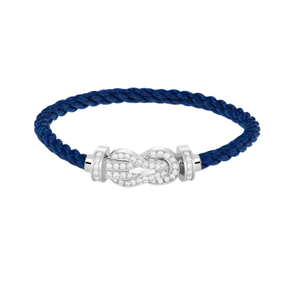 [Royal&Vicky]CHANCE LARGE 8 FIGURE BUCKLE FULL DIAMOND BRACELET SILVER