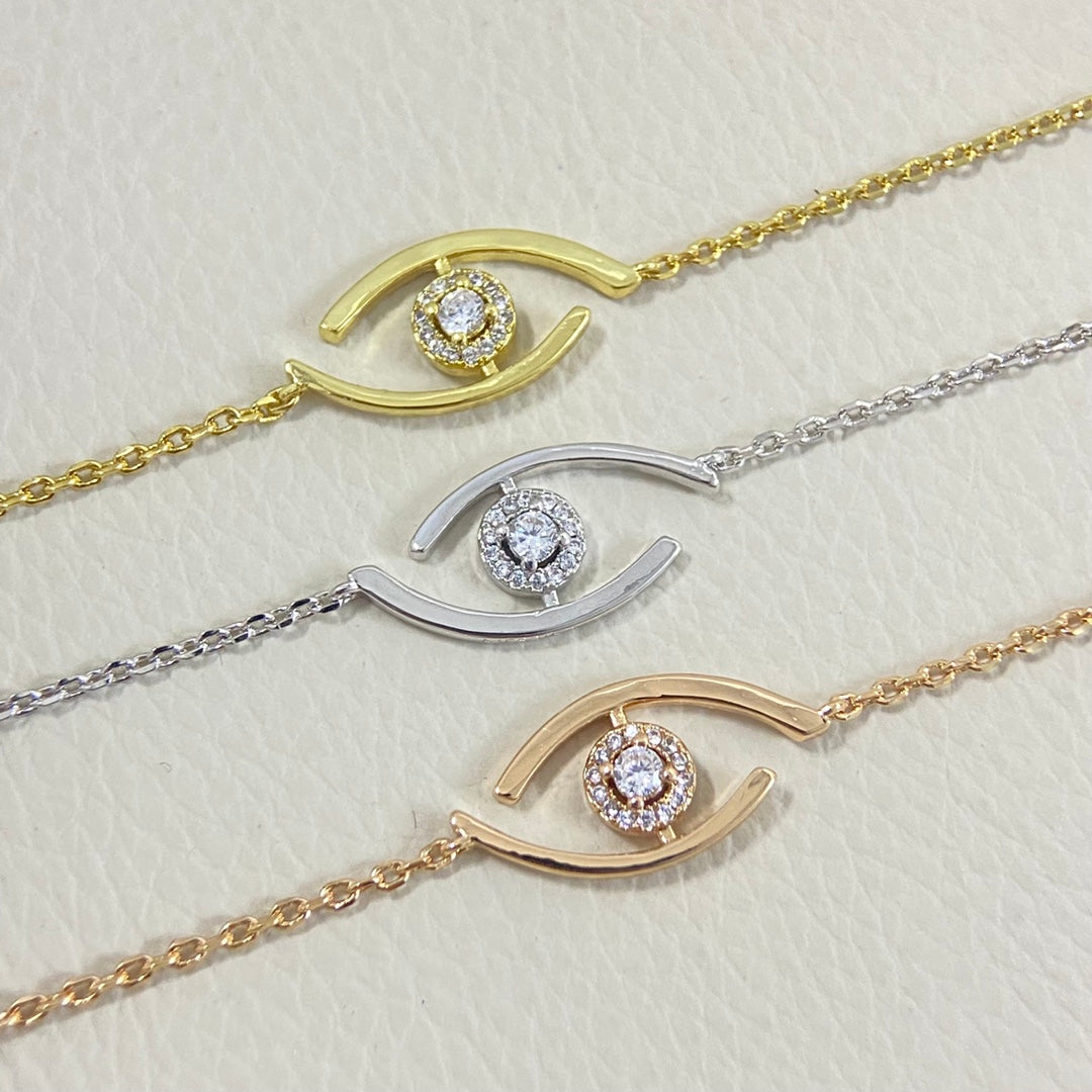 [Royal&Vicky]Lucky Eye Pave-Set Diamond Bracelet