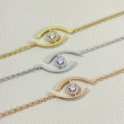 [Royal&Vicky]Lucky Eye Pave-Set Diamond Bracelet