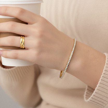 [Royal&Vicky]Kalista Diamond Gold Bangle