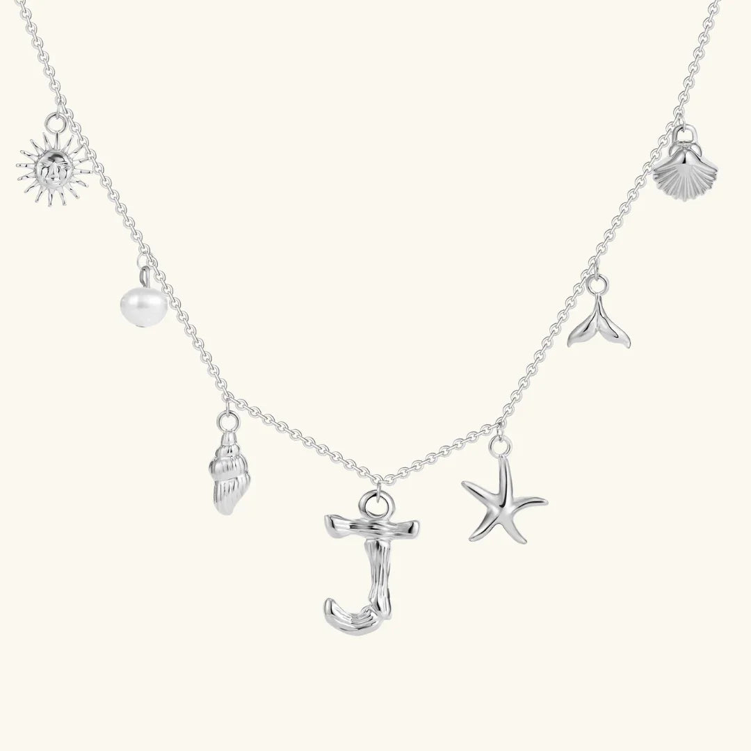 [Royal&Vicky]Avaria Ocean Initial Necklace