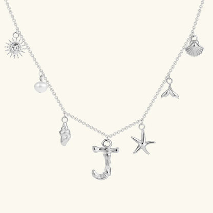 [Royal&Vicky]Avaria Ocean Initial Necklace