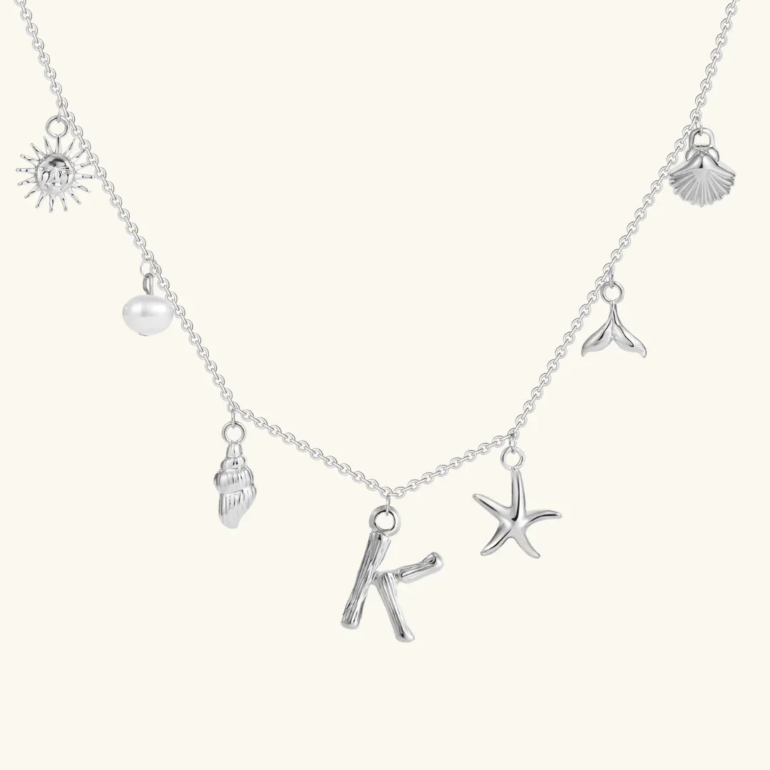 [Royal&Vicky]Avaria Ocean Initial Necklace