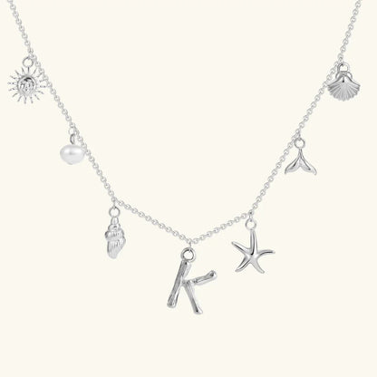[Royal&Vicky]Avaria Ocean Initial Necklace