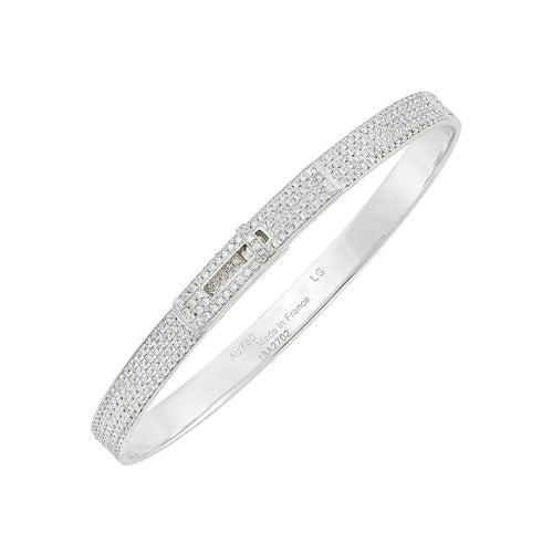 [Royal&Vicky]HM KELLY BRACELET IN SILVER AND FULL PAVE DIAMOND