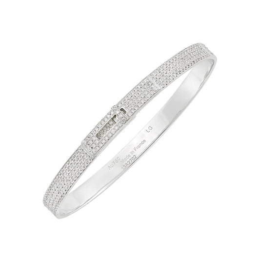 [Royal&Vicky]HM KELLY BRACELET IN SILVER AND FULL PAVE DIAMOND