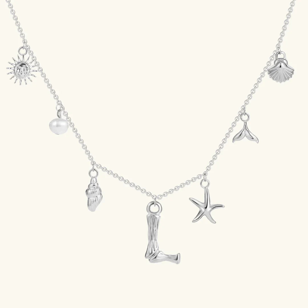 [Royal&Vicky]Avaria Ocean Initial Necklace