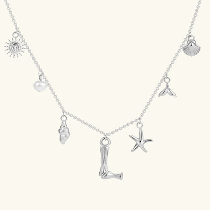 [Royal&Vicky]Avaria Ocean Initial Necklace