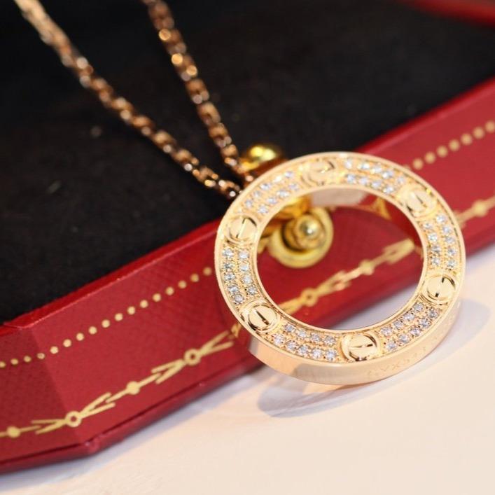 [Royal&Vicky]LOVE NECKLACE ADJUSTABLE ROSE GOLD